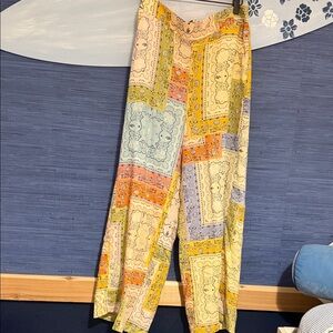 Rachel Zoe Multicolor Patchwork Pants
